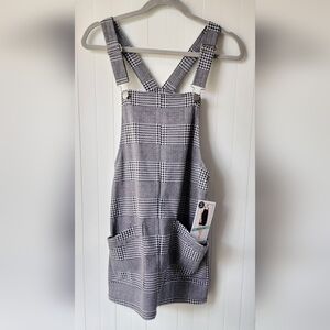 Tinseltown Overall Dress / Black and White / Size M